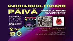 Suuri rauhankulttuurin tapahtuma @ Kulttuuritalo Villa Rana